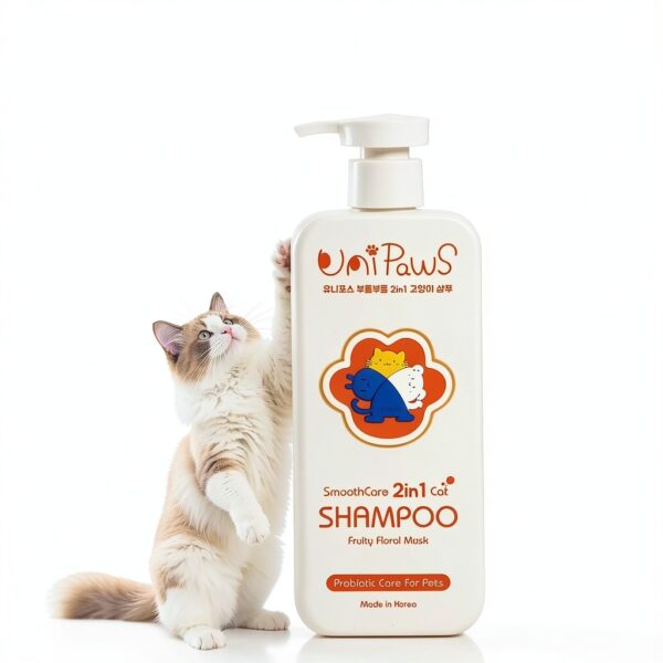 UNIPAWS Cat Shampoo Conditioner 2 in 1 Dandruff Probiotic 16.9 oz-6