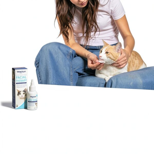 Vetericyn Plus Feline Facial Therapy | Healing Aid and Skin Repair for Different Cat First Aid Needs, Including Cat Acne, Cat Ear and Eye Problems. 2 Ounces-4