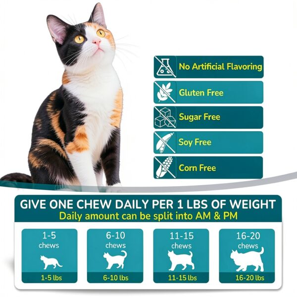 Cat Allergy Relief Woyamay 500 Crunchy Chicken Chews for Itchy Skin-5