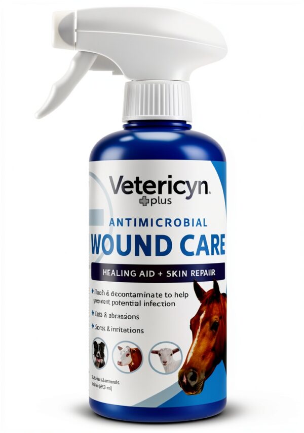 Vetericyn Plus Horse Wound Care Spray Healing Aid 16 oz-0