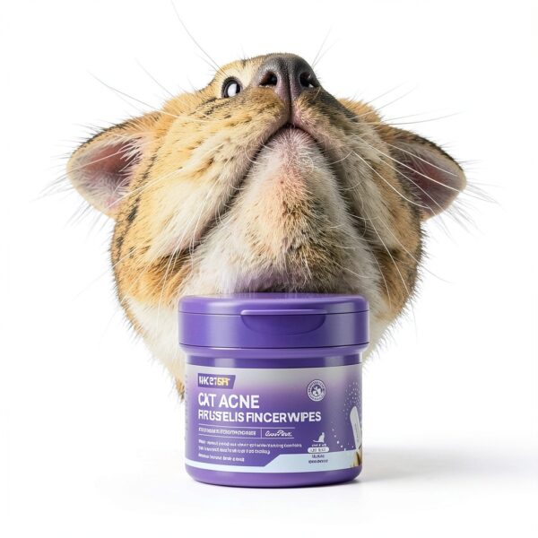HICC PET Cat Chin Acne Finger Wipes – Enzyme Care, 50pcs Unscented-5