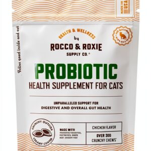 Rocco & Roxie Cat Probiotics for Digestive Health, Chicken Flavored-0