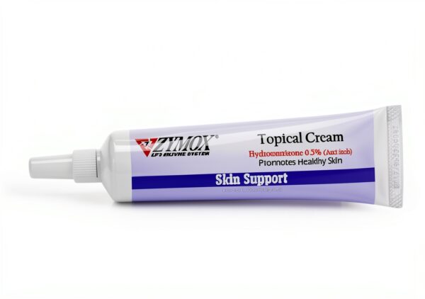 Zymox Topical Cream 0.5% Hydrocortisone for Dogs & Cats 1oz Relief-0