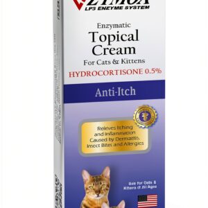 Zymox Cat & Kitten Topical Cream 0.5% Hydrocortisone 1 oz Pet King-0