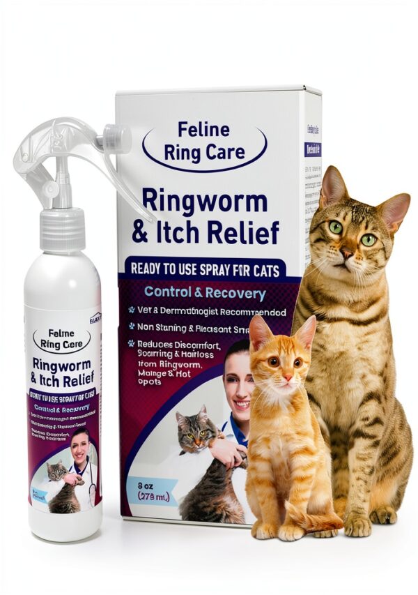 Feline Ring Care FlexTran Remedy Spray 8 oz Ringworm Mange Control-0